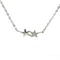 Strieborný náhrdelník HVIEZDY so zirkónmi