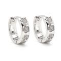 Strieborné náušnice so zirkónom