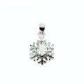 Strieborný prívesok vločka so zirkónmi