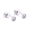 Strieborné náušnice so zirkónmi