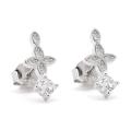 Strieborné náušnice so zirkónmi