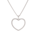 Strieborný prívesok srdca so zirkónmi