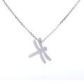 Strieborný náhrdelník VÁŽKA s bielym opálom