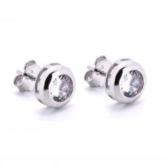 Strieborné náušnice so zirkónmi