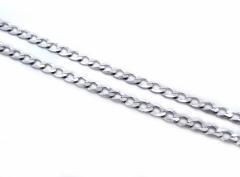 Strieborný masívny reťaz Pancer 6 mm šírka