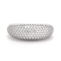 Strieborný prsteň so zirkónmi