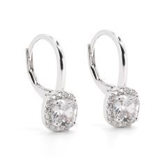 Strieborné náušnice so zirkónmi