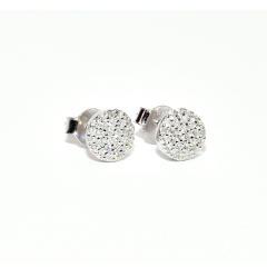 Strieborné náušnice so zirkónmi