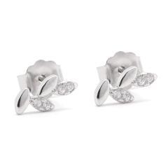 Strieborné náušnice so zirkónmi