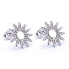 Strieborné náušnice so zirkónmi