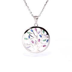 Prívesok strom života s farebnými zirkónmi