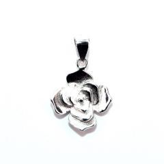 Strieborný prívesok ruža