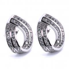 Strieborné náušnice so zirkónmi