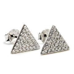 Strieborné náušnice so zirkónmi