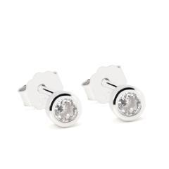 Strieborné náušnice so zirkónmi