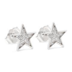 Strieborné náušnice so zirkónmi