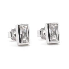 Strieborné náušnice so zirkónmi