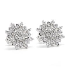 Strieborné náušnice so zirkónmi