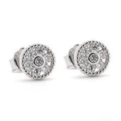 Strieborné náušnice so zirkónmi