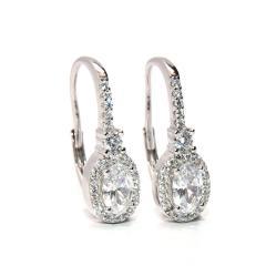 Strieborné náušnice so zirkónmi