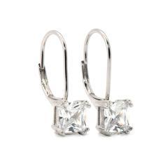 Strieborné náušnice so zirkónom