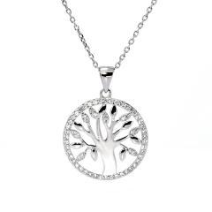 Strieborný prívesok strom života so zirkónmi