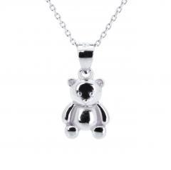 Strieborný prívesok medvedík