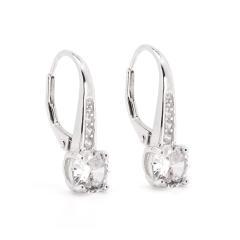Strieborné náušnice so zirkónmi