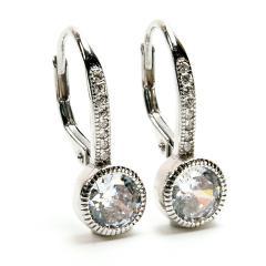 Strieborné náušnice so zirkónmi