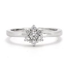 Strieborný prsteň so zirkónmi