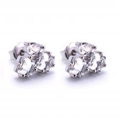 Strieborné náušnice so zirkónmi
