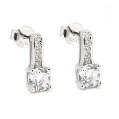 Strieborné náušnice so zirkónmi