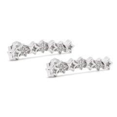 Strieborné náušnice so zirkónmi