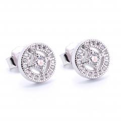 Strieborné náušnice so zirkónmi