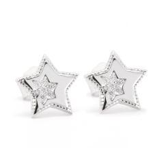 Strieborné náušnice so zirkónmi