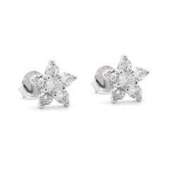 Strieborné náušnice so zirkónmi