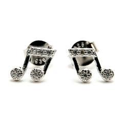 Strieborné náušnice so zirkónmi