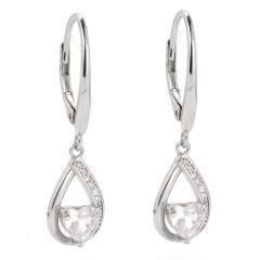 Strieborné náušnice so zirkónmi