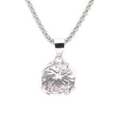 Strieborný prívesok so zirkónmi