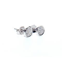 Strieborné náušnice so zirkónmi