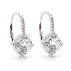 Strieborné náušnice so zirkónmi