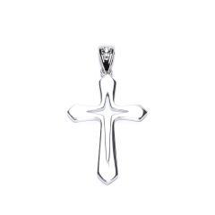 Jemný strieborný krížik space