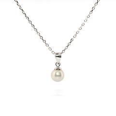 Strieborný prívesok s perlou