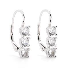Strieborné náušnice so zirkónmi
