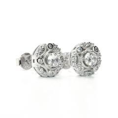 Strieborné náušnice so zirkónmi