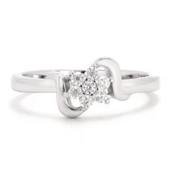 Strieborný prsteň so zirkónmi