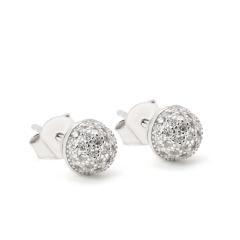 Strieborné náušnice so zirkónmi